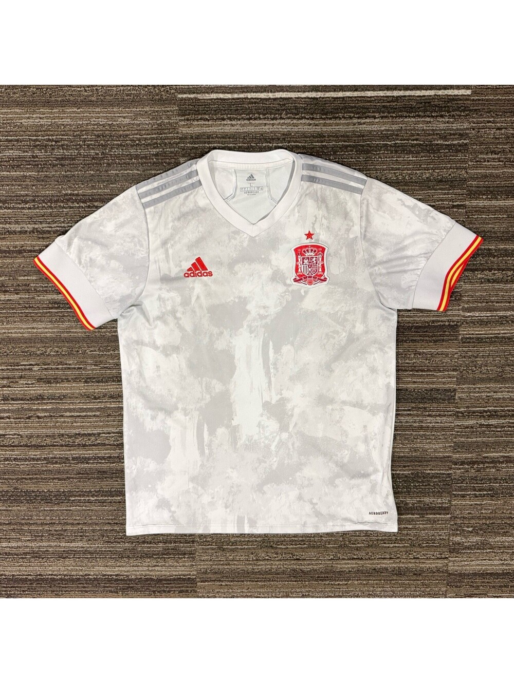Spain 2020-21 Away Soccer Jersey Size Large Adidas Men’s